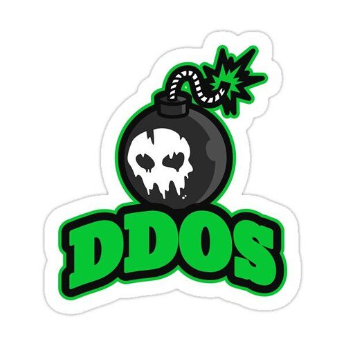 Cyber Security - Hacker Ddos Attack Sticker by clubtee